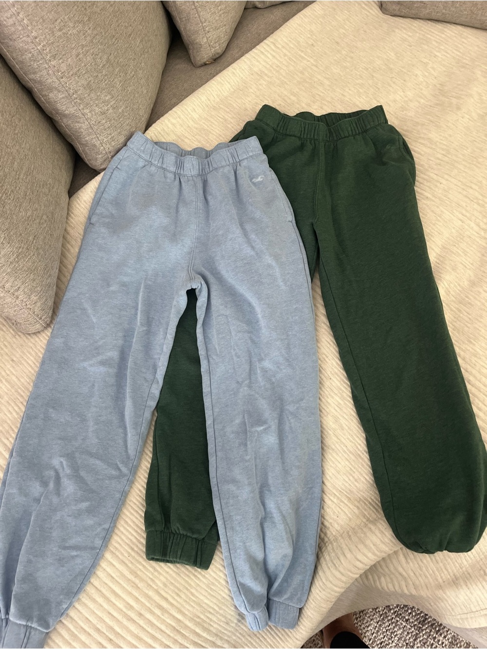 Hollister Kids Sweatpants - Light Blue & Forest Green